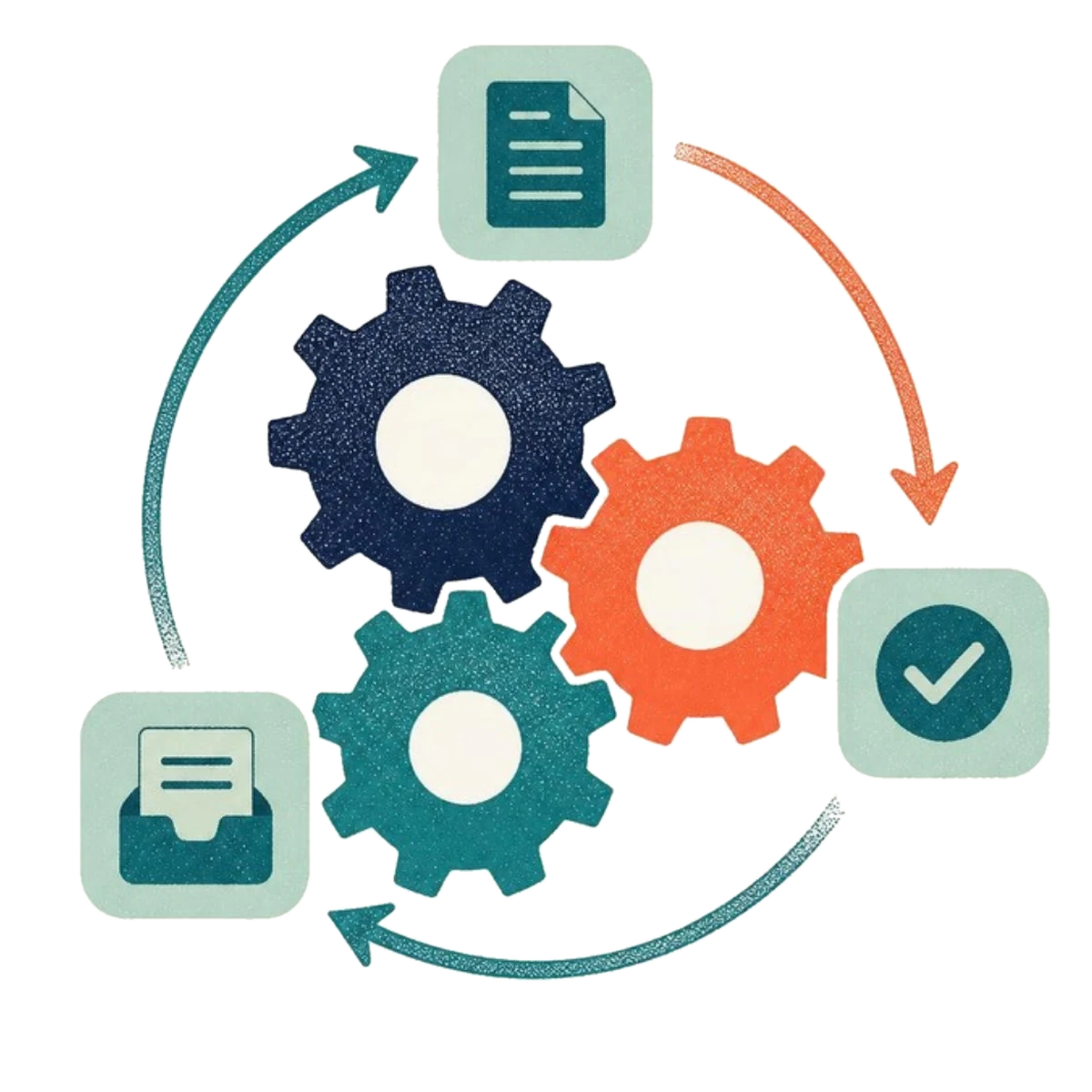 Business automation illustration