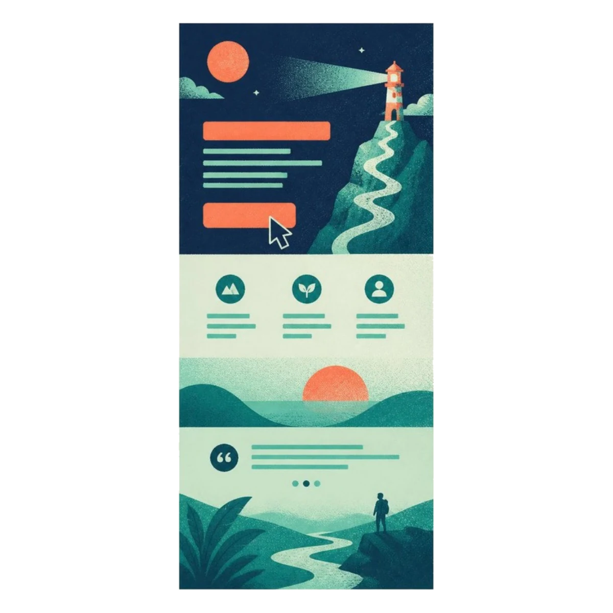 Landing pages illustration